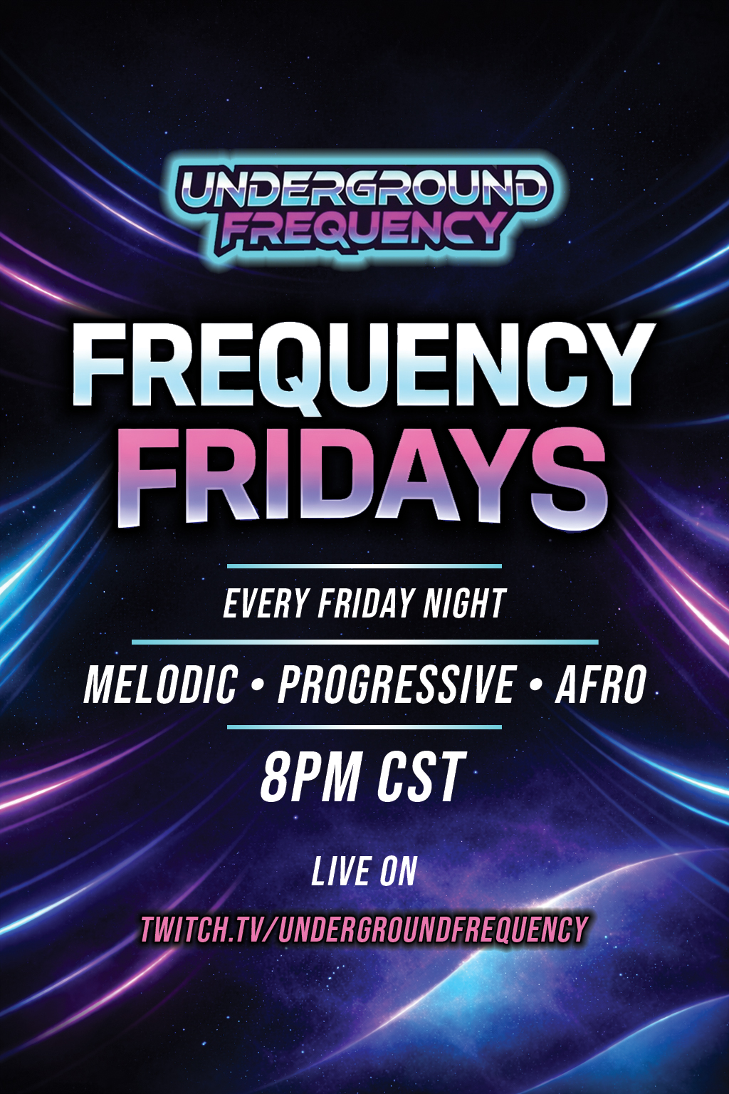 Frequency Fridays set poster